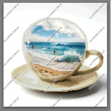 Схема під вишивку бісером "Чашка-мрія 6"