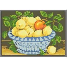 Схема під вишивку бісером "Натюрморт з лимонами"