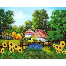 Схема під вишивку бісером "Сільський пейзаж"